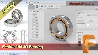 Fusion 360 3D Bearing Tutorial Beginner Practice 9