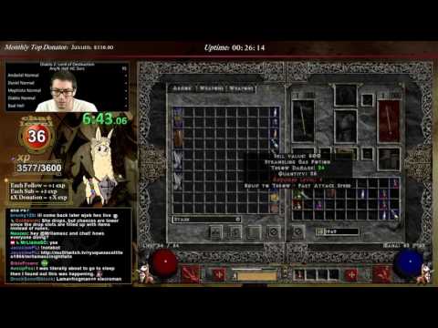 Diablo 2 - HELL HARDCORE /P8 BLIZZ SORC RACE!!