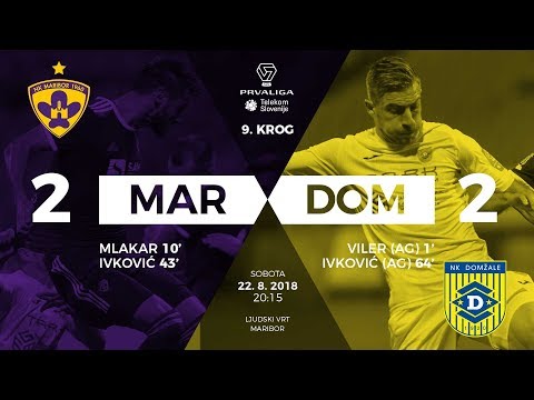 9.krog: Maribor - Domžale 2:2 ; Prva liga Telekom Slovenije 2018/2019