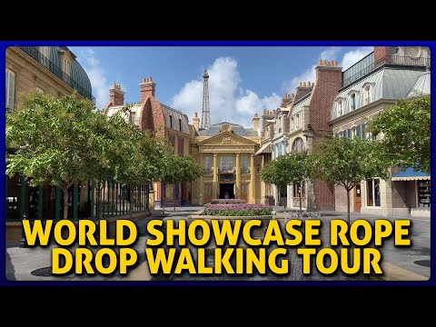 Epcot World Showcase Walkthrough at Rope Drop | August 2020 | 4K
