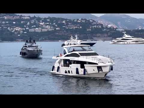 PERSHING 2020 * TOUCH ME 44m * Luxury motor yacht * Docking at Quai Herondelle * @emman25MC