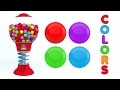 Colors For Children To Learn With Gumball Machine Learning Colors Videos For Children