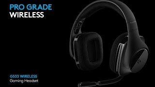 Video thumbnail for Logitech G G533 Wireless Gaming Headset by Logitech G
