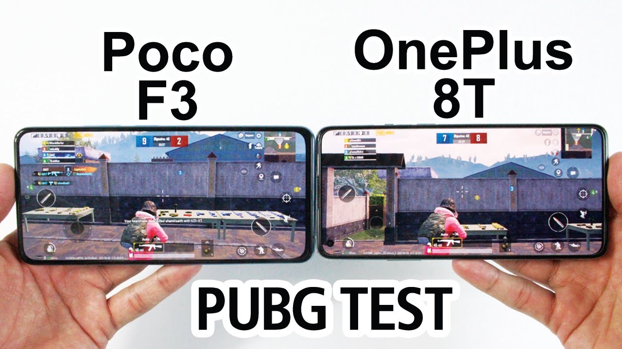 Poco F3 vs OnePlus 8T PUBG TEST - SD 870 vs SD 865 PUBG GAMING TEST🔥