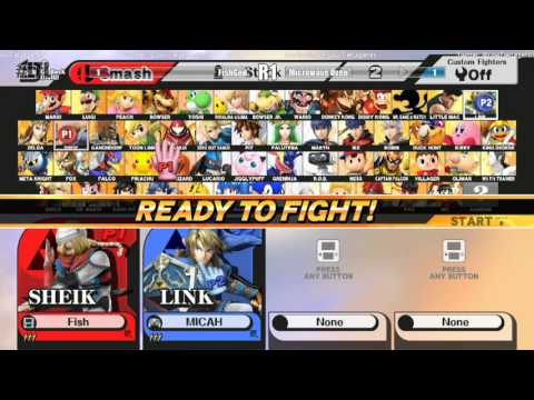 FishGod (Sheik) Vs. Micah (Link) - LTL| HYPERTENSION - Smash 4 Singles