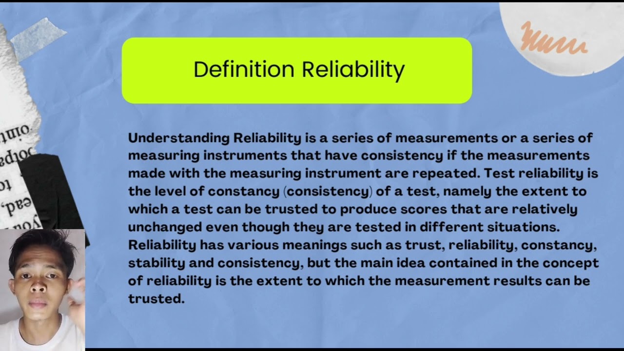 Validity and Reliability of Test | Group 2 #Assignment #Statistic