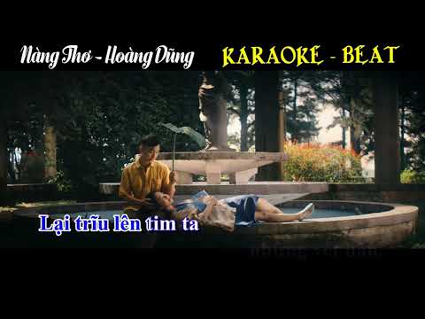 Karaoke - Nàng Thơ - Hoàng Dũng - Hạ 1.5 tone