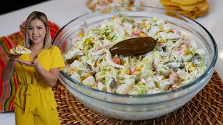 Simple Ingredients Makes the Best ENSALADA DE POLLO | Creamy Mexican Chicken Salada