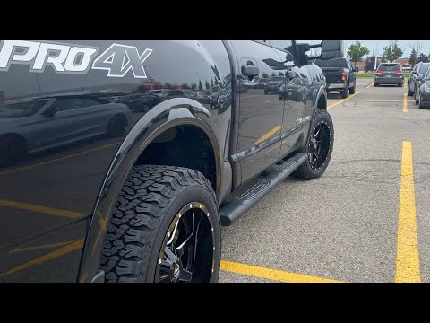 20x10 -24 Fuel Maverick on a 18' NISSAN TITAN PRO 4X with stock suspension. Do they fit?