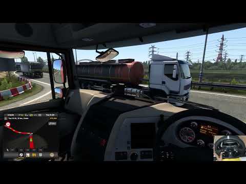 560 hp MAN TGX Euro transporting containers from Cardiff to Birmingham in Euro Truck Simulator 2