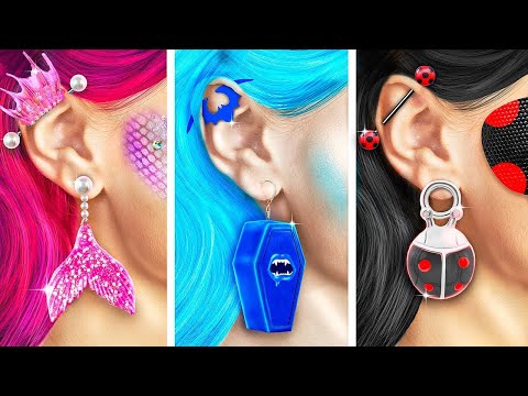Makeover estremo di un colore! Vampiro contro LadyBug contro sirena!