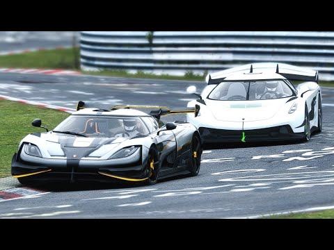Koenigsegg One:1 GT 2022 vs Koenigsegg Jesko at Nordschleife