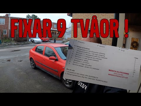 Vi räddar en Opel Astra 2003 ifrån att bli skrotad. 9 tvåor och 2 bra att veta ska vi styra upp!