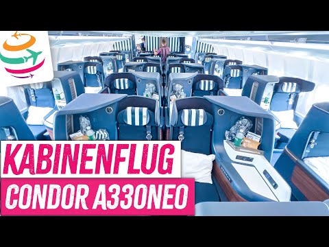 Wir fliegen durch die neue A330neo  🛫 von Condor... | YourTravel.TV