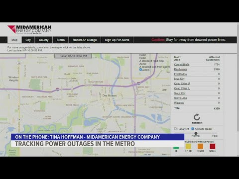 Thousands in Des Moines metro affected by MidAmerican outage