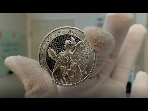 2022 St. Helena 1 oz Silver Coin Queen's Virtues - Truth