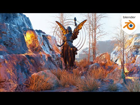 Blender Beginner Tutorial Create Gold Material Beautiful Render