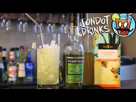 chartreuse swizzle ~ A spicy tiki classic