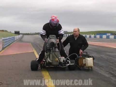 jetpower.co.uk - 11/10/2011 - Andy starting and running his DIYGT Jet Kart.