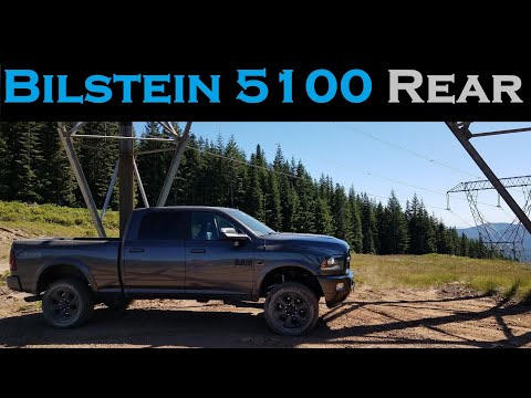 Bilstein 5100 vs 4600 Rear Shocks - Upgrade and Review - 2017 Ram 2500 Cummins