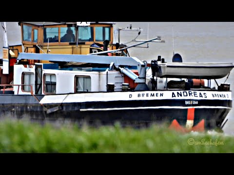 Bergfahrt GMS ANDREAS DA3986 MMSI 211460840 Emden riverbarge Binnenschiff