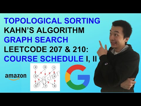 LeetCode 207 & 210: Course Schedule I & II | Topological Sort | Kahn's algorithm - Interview Ep 78.2