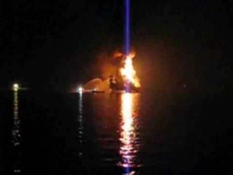 RAW: USCG Video Of Oil Rig Fire