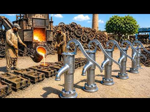 Extreme Factory Process Behind Traditional Hand Pumps in Rural Pakistan