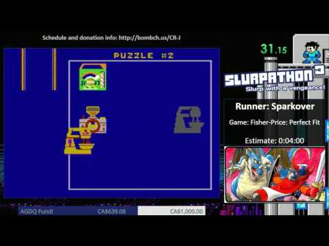 Slurpathon 3 Fisher-Price: Perfect Fit any% in 3:47 By Sparkover