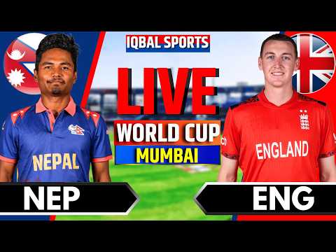 🔴Live: England vs Nepal T20 World Cup | Live Cricket Match Today | ENG vs NEP Live | Iqbal Sports