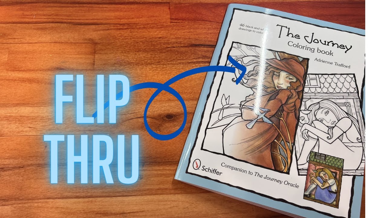 The Journey Coloring Book Flip Through & Paper Test - by Adrienne Trafford 