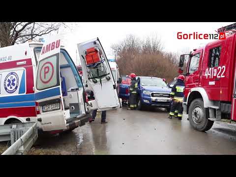 Gorlice112.pl - Wypadek w Bystrej. Cztery osoby ranne.