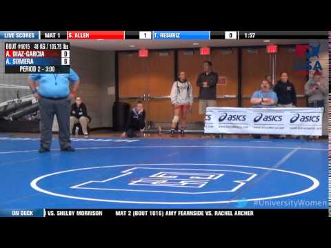 48 kg CQF - Andrey Diaz-Garcia (Lindenwood) vs. Allene Somera (OTC)