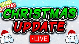 Slap Battles CHRISTMAS UPDATE Live! 🎄🎅🔴