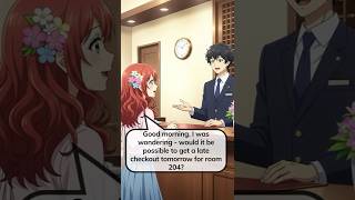 Most Useful Hotel English! Requesting Late Checkout Like a Native 🇺🇸✨ @nativeenglish2024