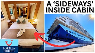 I spent a week in a sideways inside cabin on Marella Explorer cruise ship