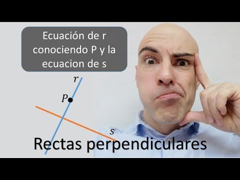 ▷ Cómo hallar la ECUACIÓN DE UNA RECTA que pasa por un punto y es PERPENDICULAR A OTRA RECTA