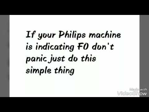 How to remove fo indication in philips air purifier