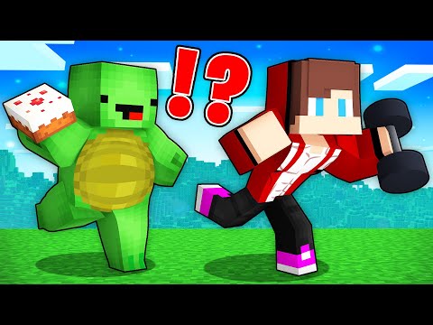 EPIC Minecraft Showdown: STRONG JJ vs FAT Mikey!