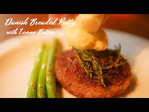 Danish Breaded Patty with Lemon Butter | Danish Summer Recipe