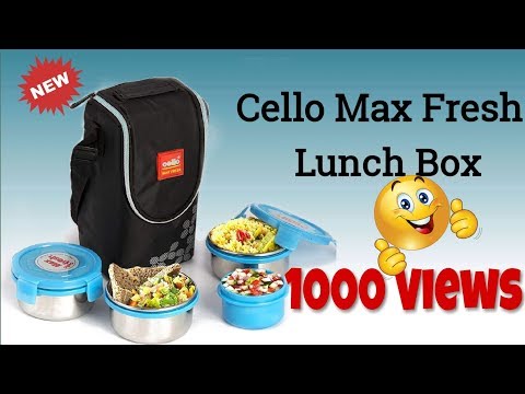 Cello max fresh lunch steel box of 4pcs