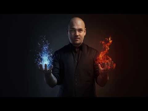 Studiofotografie Tipps und Tricks, Lichtsetzung Fotoshooting mit Magier,  Making-of und Composing