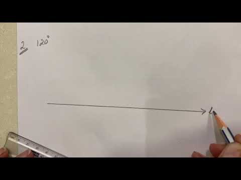 Steps to Construct a 120 degree angle using a Compass