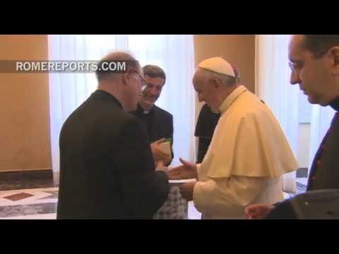 Francisco habla del carisma con los Padres de Schoenstatt