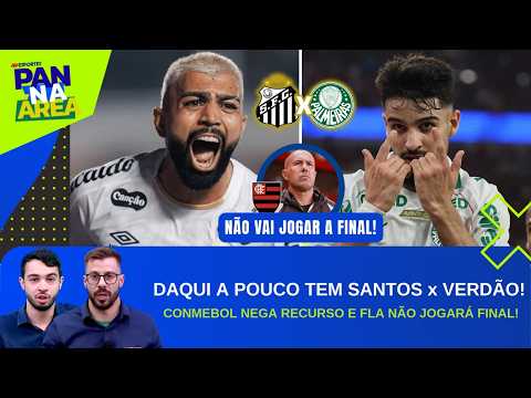 SANTOS E PALMEIRAS DUELAM NA VILA BELMIRO!; MENGÃO É RECUSADO E ESTÁ FORA DA LIBERTA! | PAN NA ÁREA