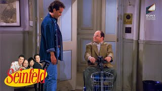 George Pretends to Be a Handicap & The First Bra | Seinfeld