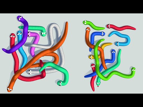 Tangled Snakes - 1 - 30 Levels Gameplay - YouTube