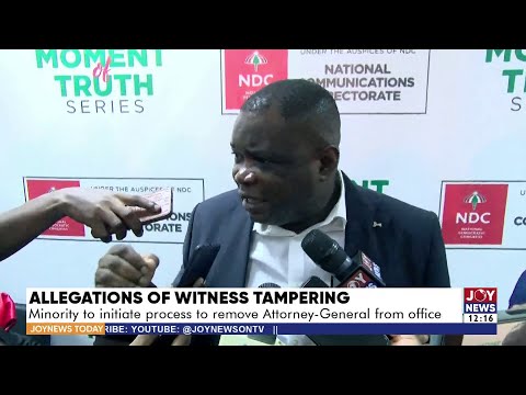 Allegations of Witness Tampering: Minority to initiate process to remove A-G from office | JN today