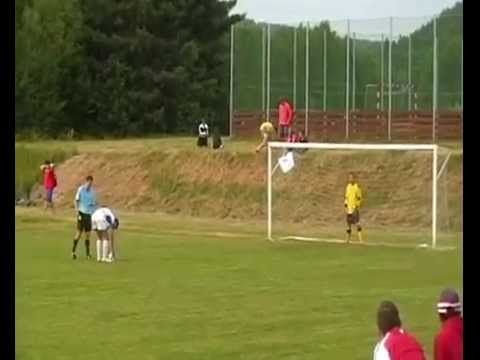 Baráž o 1.B třídu: FK Volduchy - Baník Zbůch, rozhodující penalta V. Černého