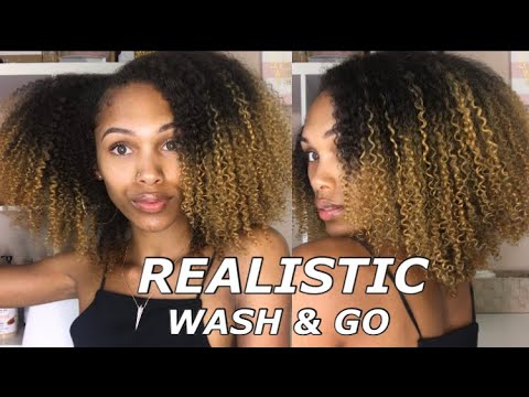 , title : 'My REALISTIC (in shower) Wash & Go | No Shingling, No Gel, In MINUTES!'
